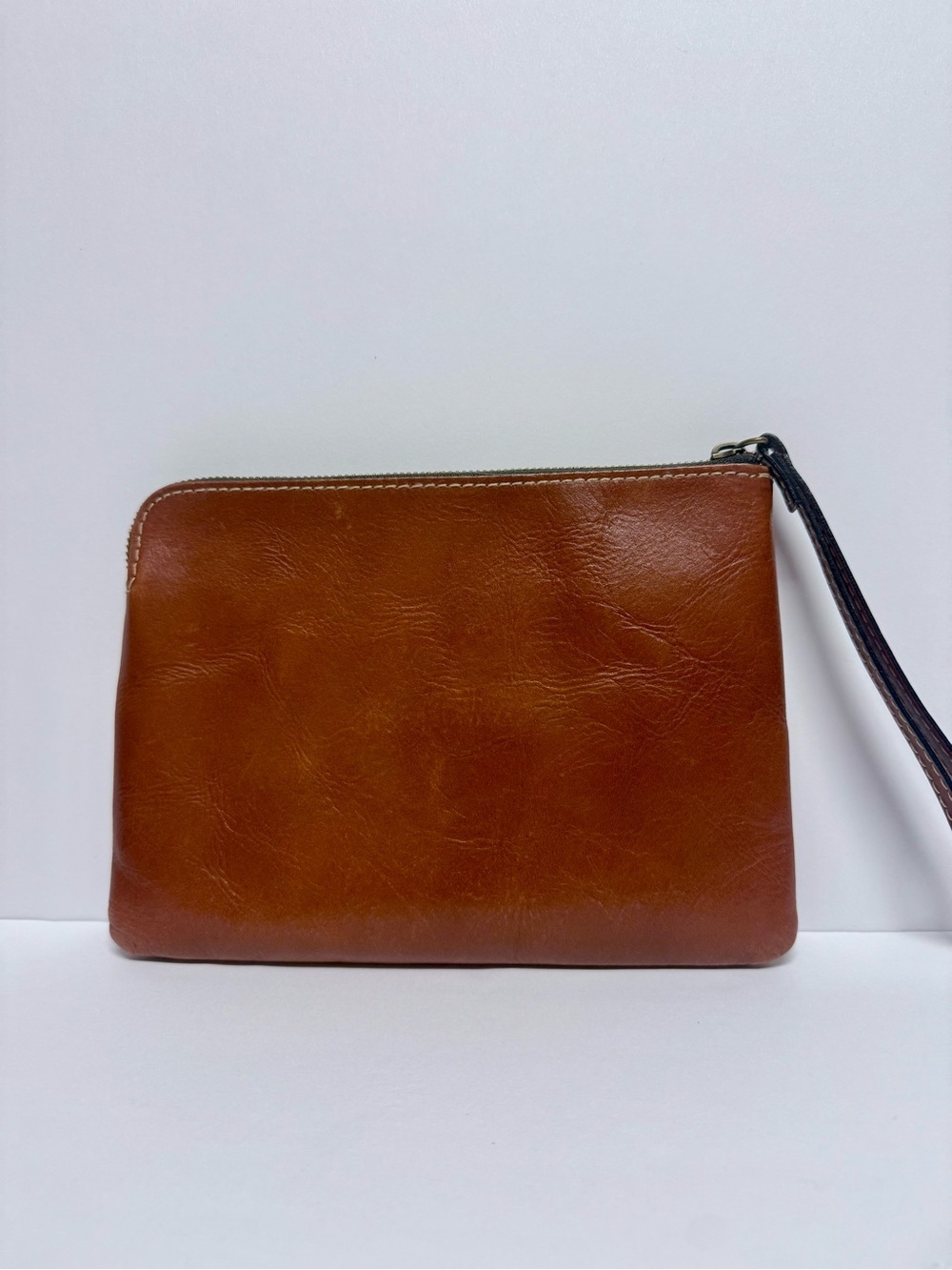 Patricia Nash Tooled Leather Wristlet Clutch in Warm Cognac - Picture 4 of 6